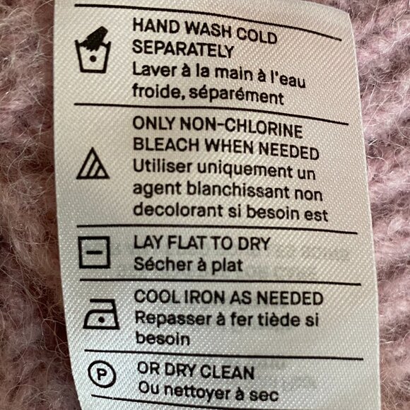 Vince Wool Alpaca Cable Knit Sweater Pink Feminine Soft Girl Quiet Luxury-M/L - Picture 12 of 13